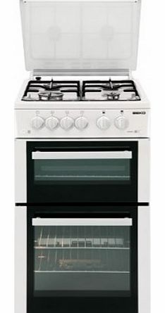 BDG584W Twin Cavity Gas Cooker