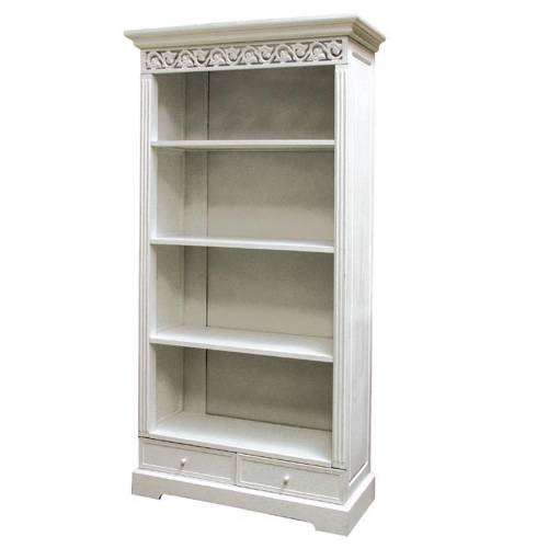 White Bookcase with Drawers 215.113