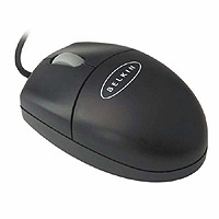 3 Button Mini-Scroll Mouse USB and PS/2 Black
