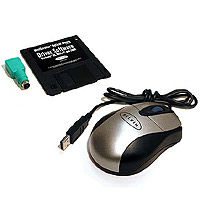 3 Button Optical Mini-Scroll Mouse USB & PS/2