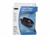 Belkin 3 Button Scroll Mouse- USB & PS/2- Black