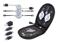 Belkin 7-in-1 Retractable Cable Travel Pack - USB / network