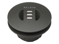 Belkin Flexible-Fit In-Desk USB Hub - hub - 4 ports