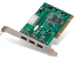 IEEE 1394 FireWire 3-Port PCI Card - With VideoStudios 5.0