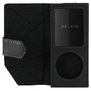 iPod Nano leather case black