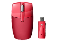 Mouse/Wireless Travel Jetset Red
