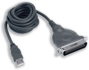 Parallel to USB Cable for PC and Printer