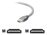 belkin Pure AV Silver Series - video / audio cable - HDMI - 2.4 m