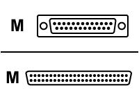 Belkin SCSI external adapter 25 pin DSub male 50 pin HD DSub male