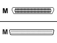 Belkin SCSI external adapter - 50 pin Centronics - male - 68 pin HD D-Sub - male