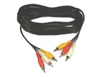 Belkin Triple RCA Phono Cable Red/White/Yellow 1.5M