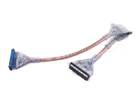 Belkin Ultra ATA 133 Round IDE Ribbon Cable - Clear with UV Pigment and Copper Braid 0.6m