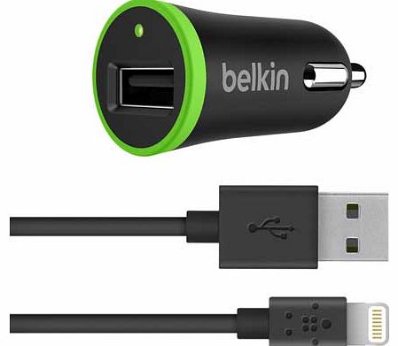 Belkin Ultra Fast 2.4 Amp USB Car Charger - Black