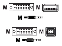 video / USB / audio cable kit - 3 m