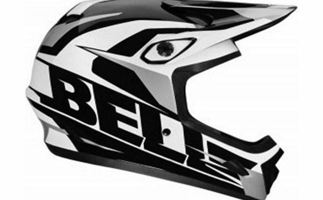 - BELL Downhill Transfer 9 black white grey matt helmet - Size: M