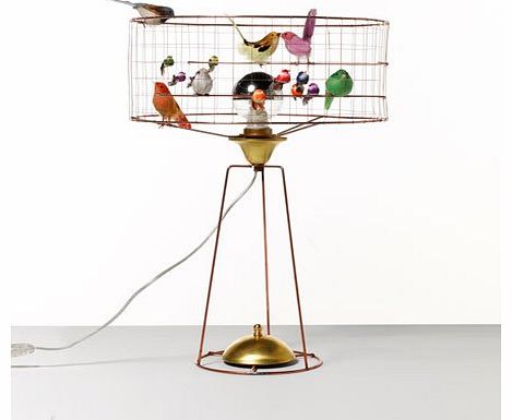 Large Bird Cage Lamp by Mathieu Challieres