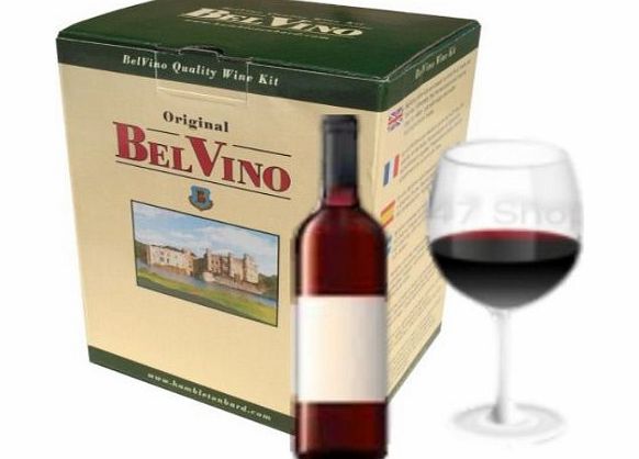 BelVino 7 Day Wine Making Kit - Australian Red - Homebrew - 23L - Fruit Included