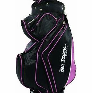 Ben Sayers 14 Way Divider Top Deluxe Cart Bag - Black/Pink