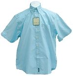 Ben Sherman FA23 Short Sleeve Shirt Sky Blue Size Medium