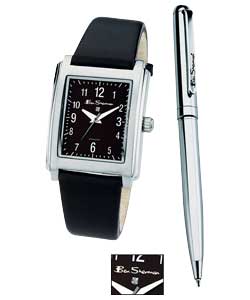 Gents Diamond Watch and Pen Gift Set