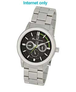 Gents Stainless Steel Multidial Quartz Watch