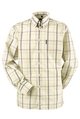 BEN SHERMAN long sleeve button - down collar check shirt