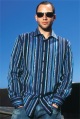 BEN SHERMAN long-sleeved striped shirt
