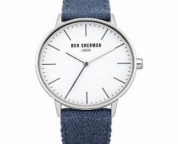 Ben Sherman Mens Blue Cotton Strap Watch