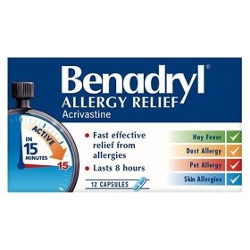 Benadryl Allergy Relief - 12 Capsules