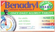 Benadryl One A Day Relief 7x