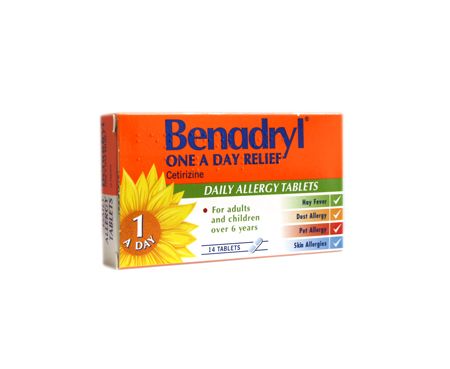 Benadryl One a Day Relief Tablets 14
