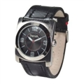 BC0047BK Watch with Black Leather Strap