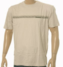 Beige T-Shirt with Printed Logo