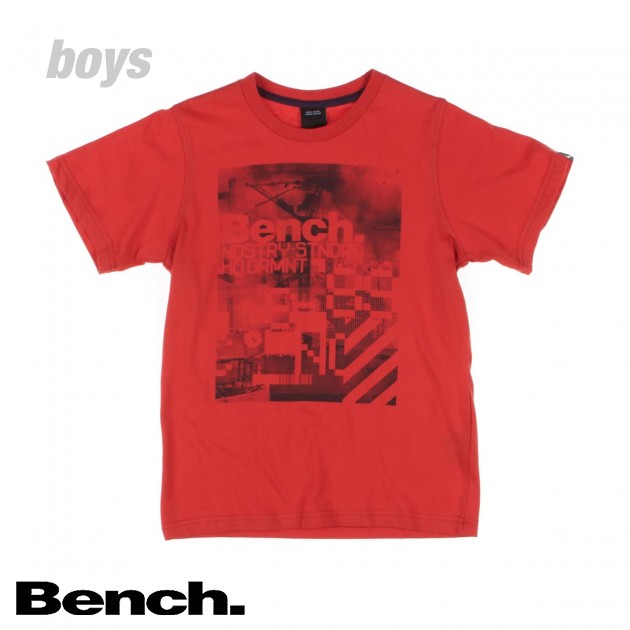 Boys Bench Hq T-Shirt - Molten Lava