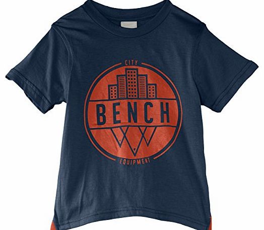 Bench Boys City Badge T-Shirt, Blue (Midnight Navy), 13 Years (Manufacturer Size:13-14 Years)