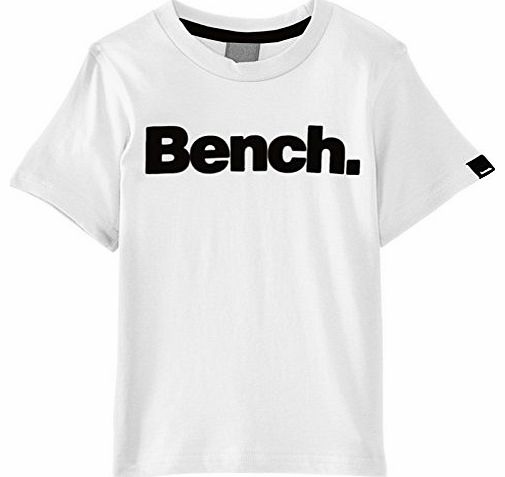 Bench Boys Standard T-Shirt, White, 11 Years (Manufacturer Size:11-12 Years)