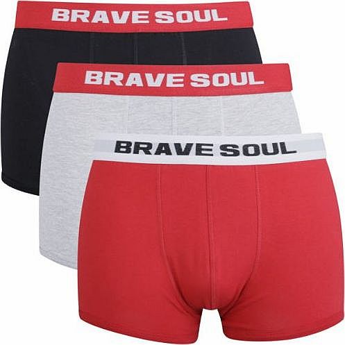 Brave Soul Mens 3-Pack Boxers