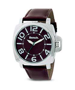 bench Gents Leather Strap Retro Watch
