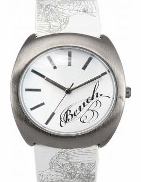 Bench Ladies Watch BC0392WHWH with White Dial and Printed Strap