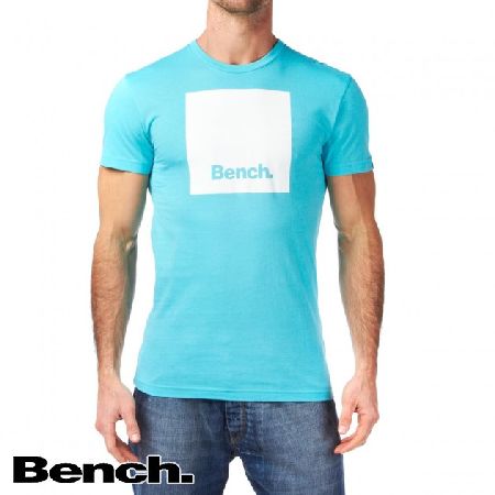 Mens Bench Fullstop T-Shirt - Blue Curacao