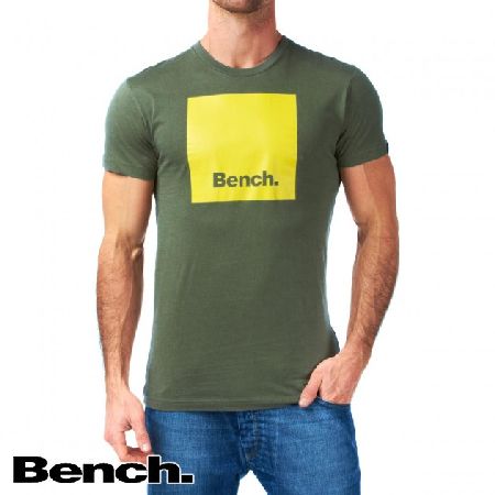 Mens Bench Fullstop T-Shirt - Dusky Green