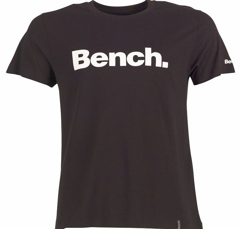 Mens Crew Neck Chest Logo T-Shirt Black