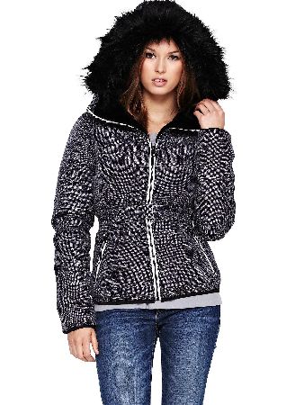 Bench Oxidize Tweed Printed Jacket