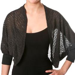 bench Womens Steady Knit Shrug - Black