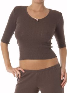 Glamour Thermal 3/4 sleeve top
