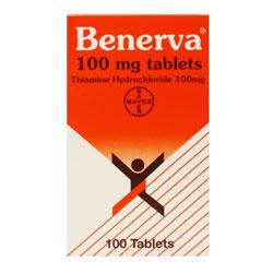 Benerva Thiamine Hydrochloride 100mg Tablets