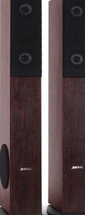 Beng LB4707 Floor Standing Speakers (960 Watts, Bass Reflex amp; 4 Way Techonogly) - Walnut Wood Finish