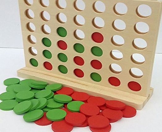 Benross WOODEN CLASSIC COUNTER CONNECT 4 FOUR IN A ROW KIDS CHILDRENS BOARD FAMILY GAME