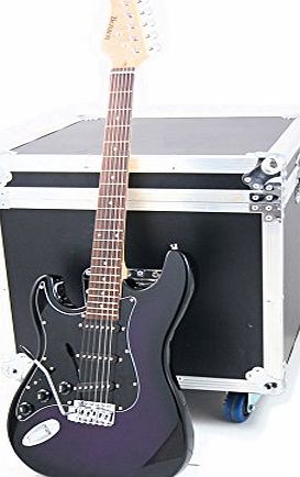 benson  Left handed ST Purpleburst electric guitar package inc FREE FENDER picks