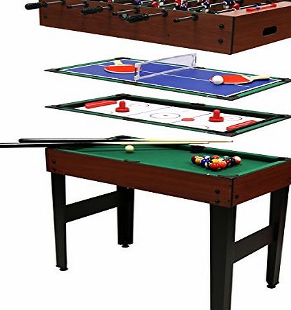 Bentley 4-IN-1 MULTI SPORTS TABLE INCLUDING POOL, FOOTBALL, PUSH HOCKEY amp; TABLE TENNIS